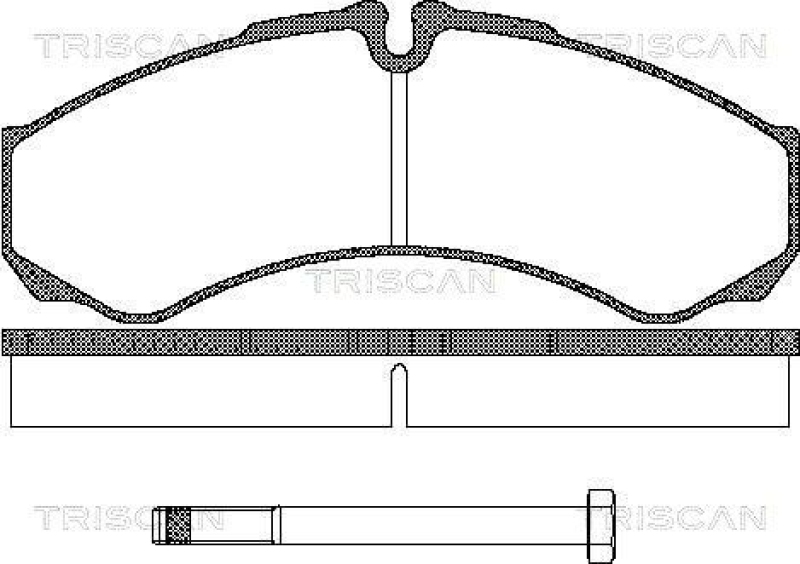 TRISCAN 8110 15013 Bremsbelag Vorne / Hinten für Iveco Daily