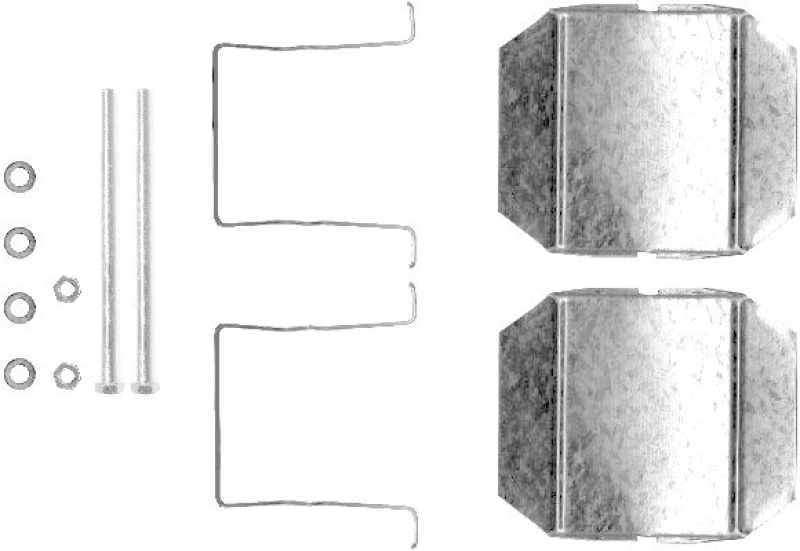 HELLA 8DZ 355 202-751 Zubehörsatz Scheibenbremsbelag