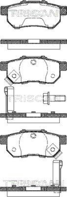 TRISCAN 8110 40003 Bremsbelag Hinten für Honda Civic