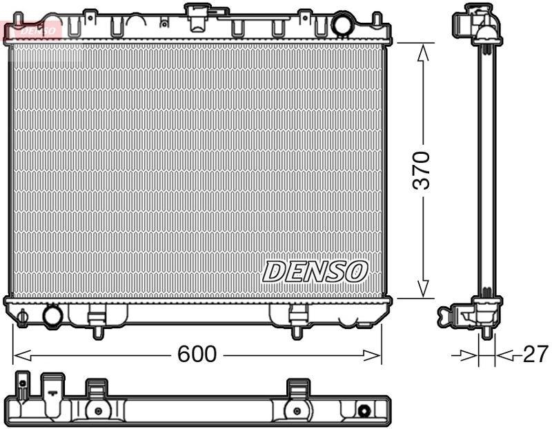 DENSO DRM46039 Kühler NISSAN X-TRAIL (T30) 2.2 dCi 12/2003->01/2013