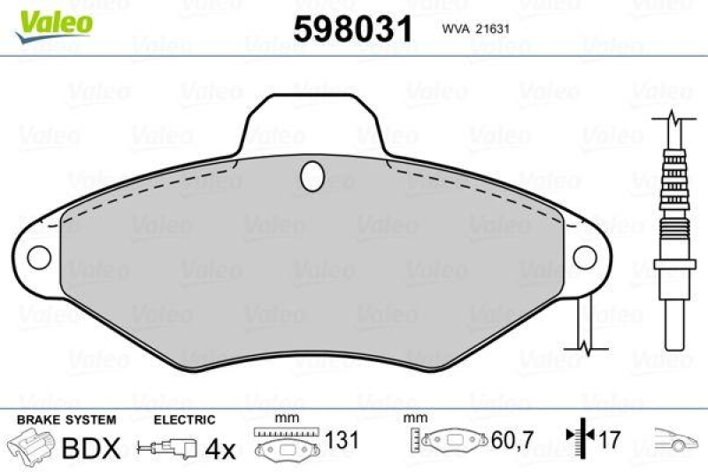 VALEO 598031 SBB-Satz PREMIUM