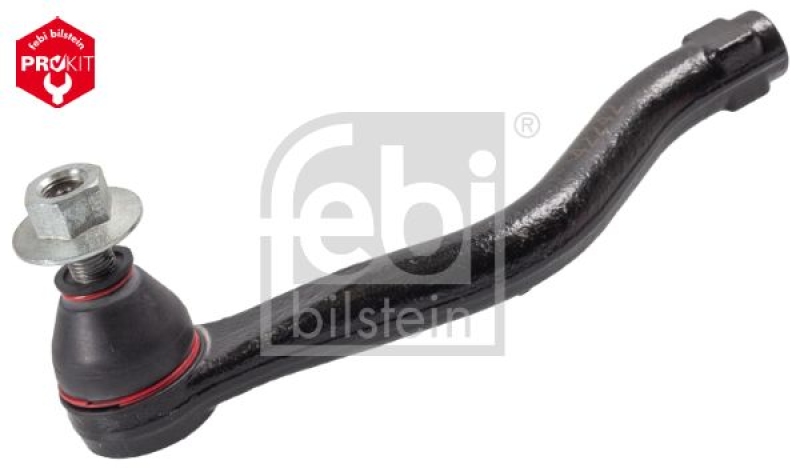 FEBI BILSTEIN 42242 Spurstangenendstück mit Kronenmutter, Splint und Schmiernippel für HONDA