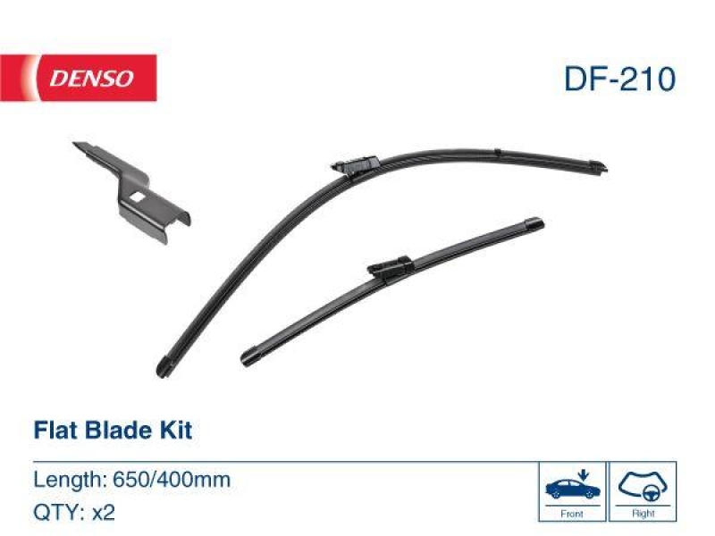 DENSO DF-210 Wischer Flat Blade KIT BMW X1 (F48) 20 d 2.0 (15-)