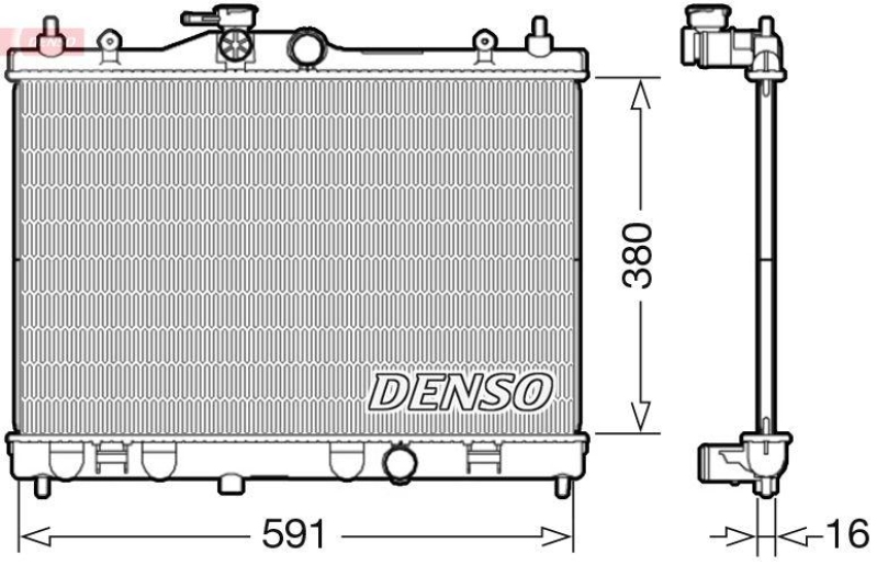 DENSO DRM46040 Kühler NISSAN JUKE (F15) (10-)