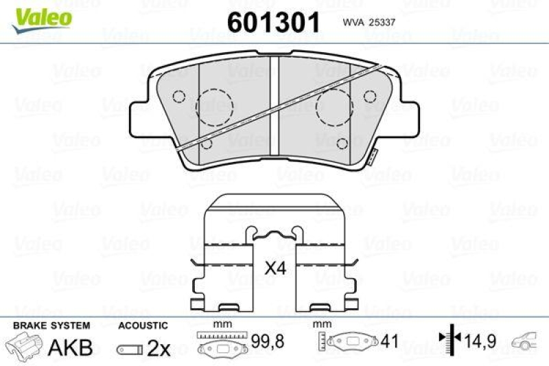 VALEO 601301 SBB-Satz PREMIUM