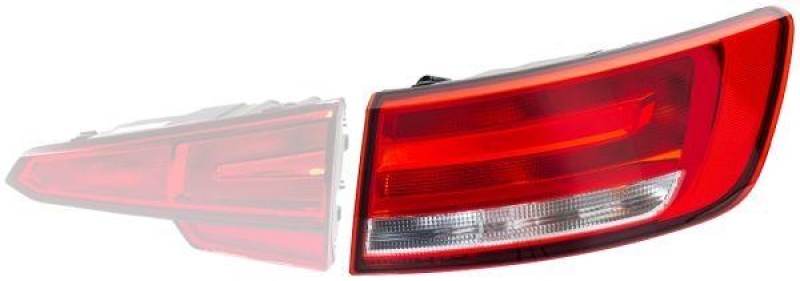 HELLA 2SK 012 248-061 Heckleuchte rechts Halogen AUDI