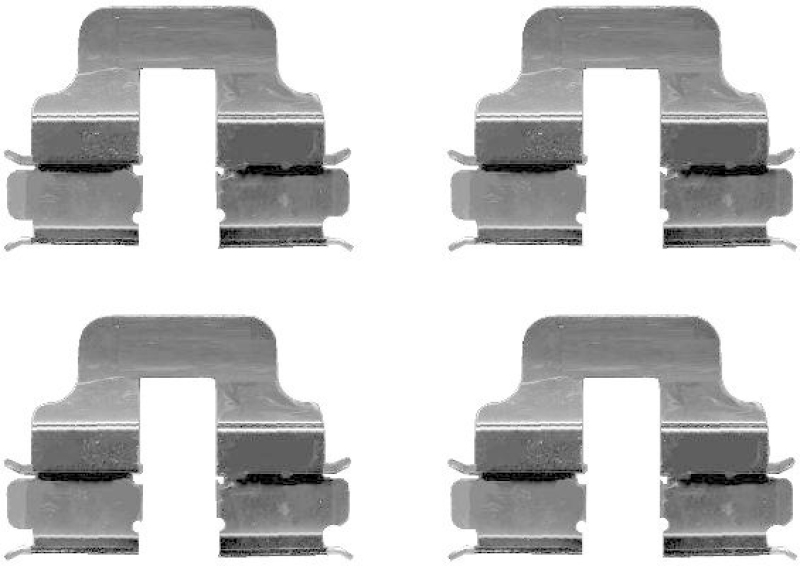 HELLA 8DZ 355 202-801 Zubehörsatz, Scheibenbremsbelag für MB