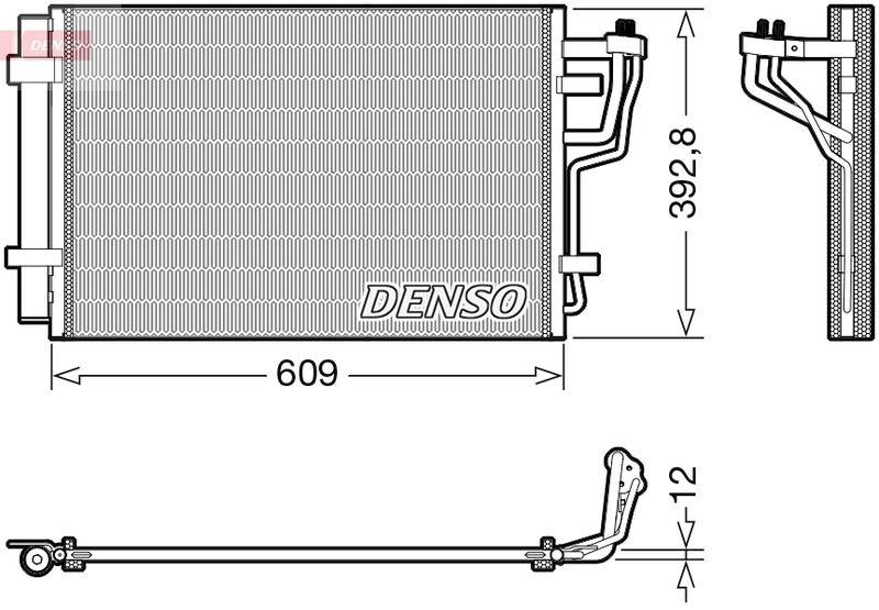 DENSO DCN41013 Kondensator A/C HYUNDAI i30 Estate (FD) (09-12)