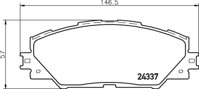 HELLA 8DB 355 006-871 Bremsbelagsatz Scheibenbremse