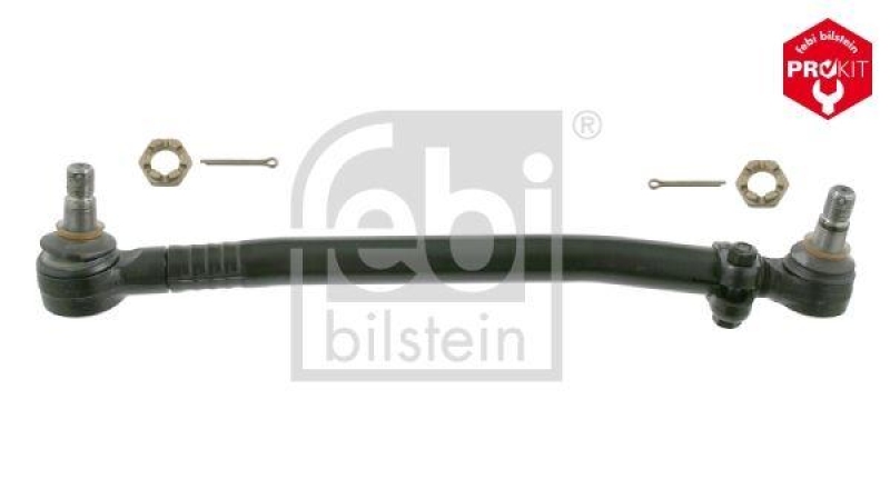 FEBI BILSTEIN 23892 Lenkstange mit Kronenmuttern und Splinten, vom Lenkgetriebe zur 1. Vorderachse für Mercedes-Benz