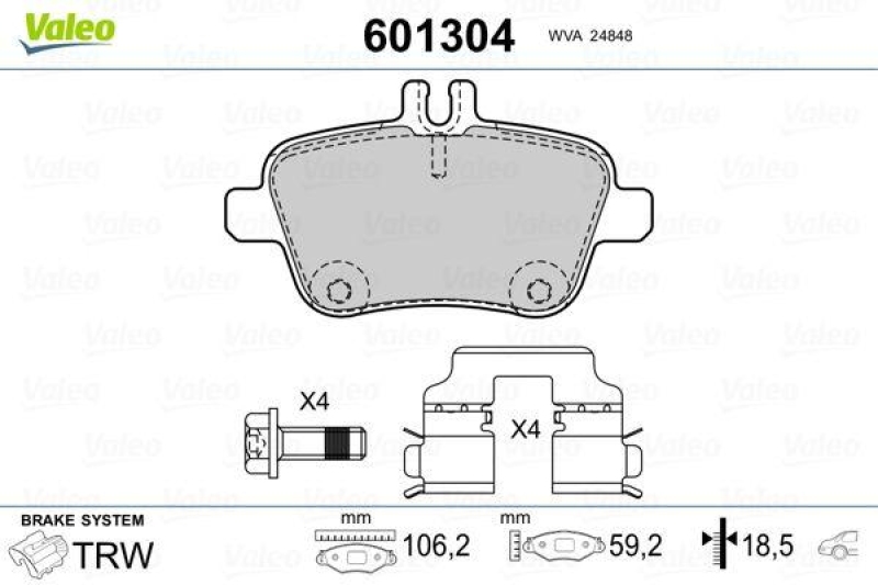 VALEO 601304 SBB-Satz PREMIUM