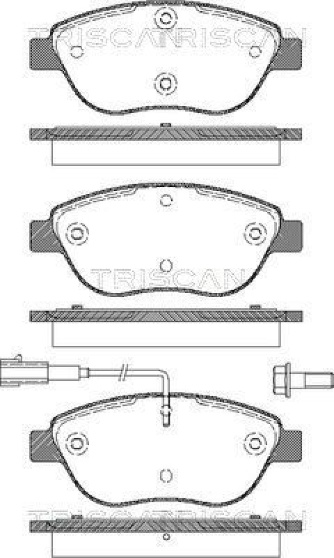 TRISCAN 8110 15020 Bremsbelag Vorne für Fiat Stilo