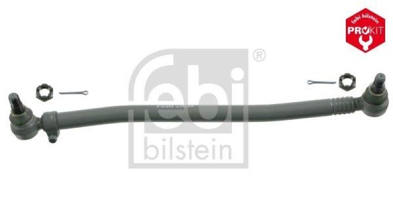 FEBI BILSTEIN 22049 Lenkstange mit Kronenmuttern und Splinten, vom Lenkgetriebe zur 1. Vorderachse für Volvo