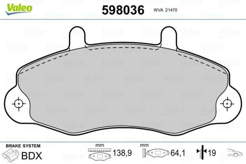 VALEO 598036 SBB-Satz PREMIUM