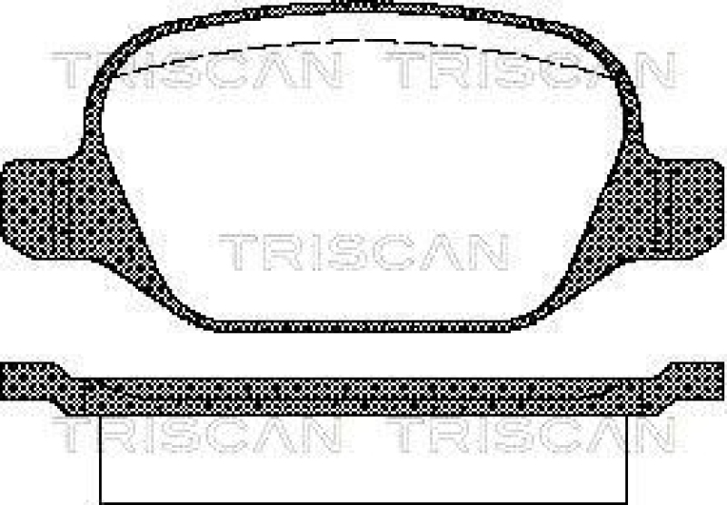 TRISCAN 8110 15021 Bremsbelag Hinten für Alfa 147 / 156, Lancia Lyb