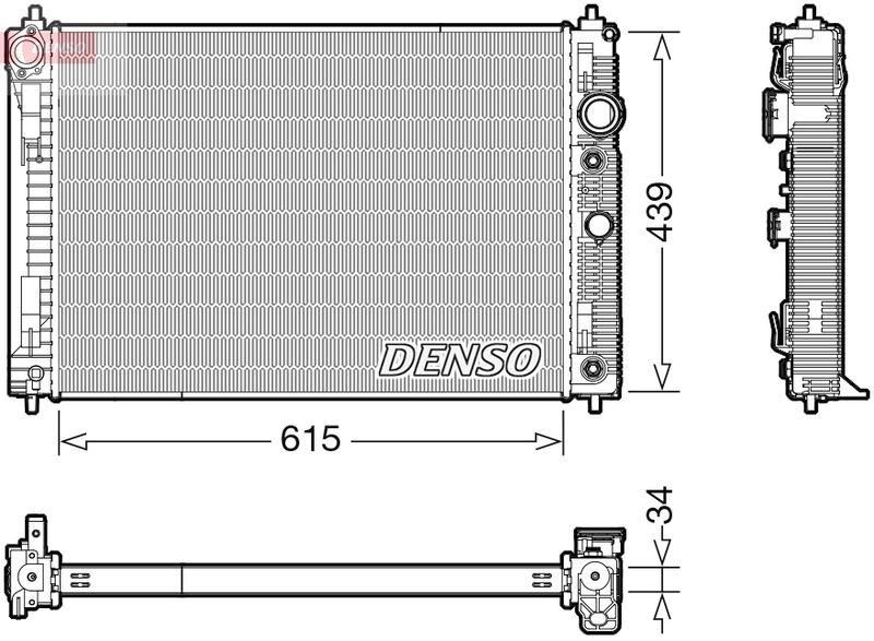 DENSO DRM46045 Kühler INFINITI Q50 2.0 T (14- )