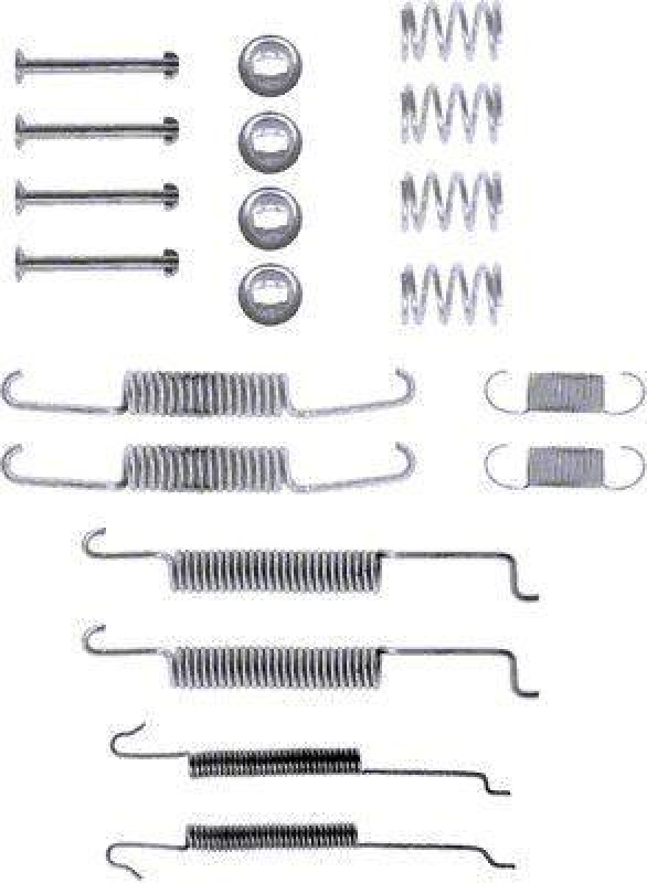 HELLA 8DZ 355 200-131 Zubehörsatz, Bremsbacken für VW/SEAT/SKODA/AUDI