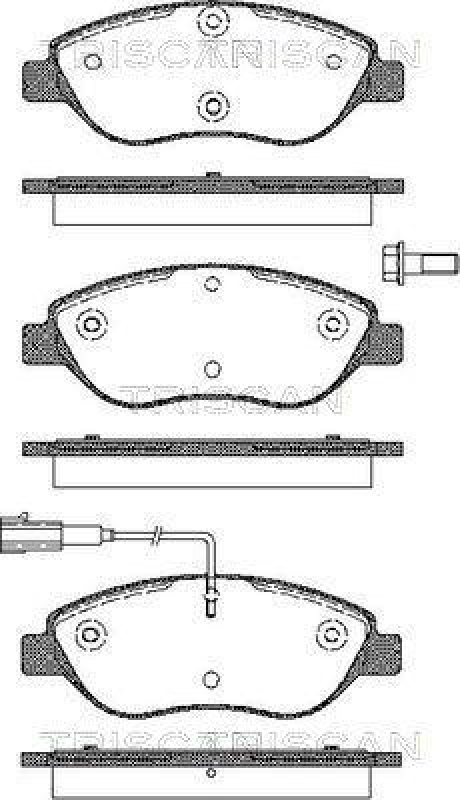 TRISCAN 8110 15022 Bremsbelag Vorne für Fiat Stilo 2.4