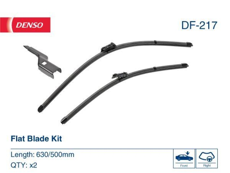 DENSO DF-217 Wischer Flat Blade KIT FORD FOCUS IV (HN) 1.5 EcoBlue (18-)