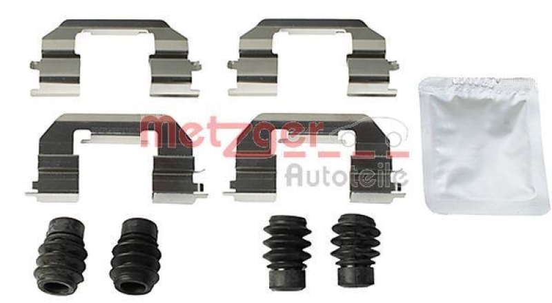 METZGER 109-0011 Zubehörsatz, Scheibenbremsbelag für FIAT/JEEP VA links/rechts