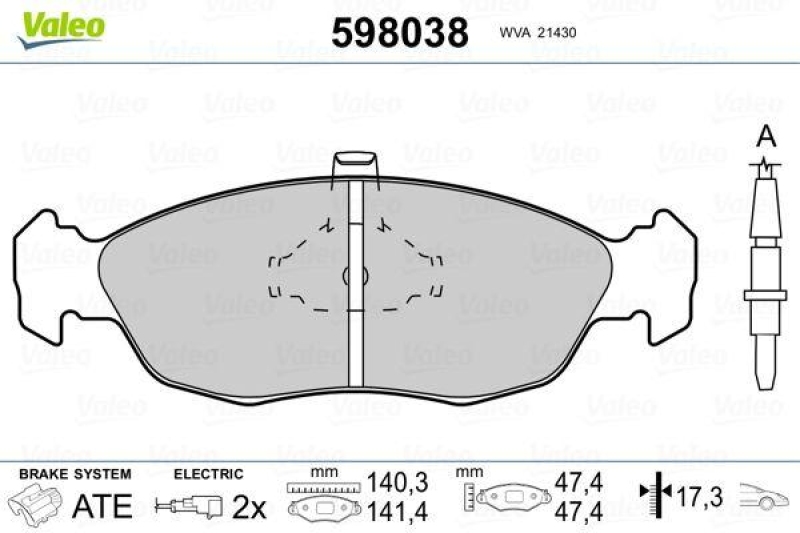 VALEO 598038 SBB-Satz PREMIUM