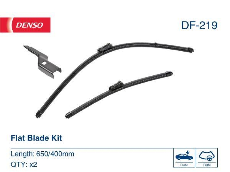 DENSO DF-219 Wischer Flat Blade KIT PEUGEOT 208 II (UB_, UP_, UW_, UJ_) 1.2 PureTech 75 1.2 (19-)