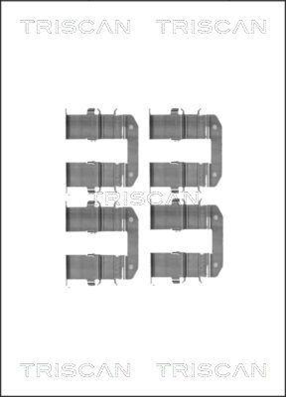 TRISCAN 8105 431623 Montagesatz, Scheibenbremsbelag für Hyundai, Kia