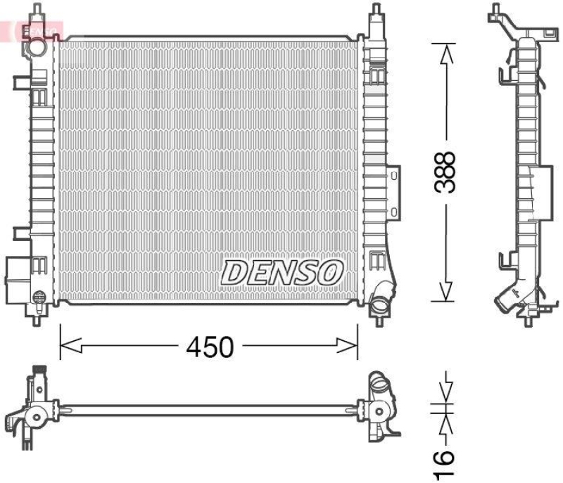 DENSO DRM46054 Kühler NISSAN NOTE (E12) 1.2 DIG-S (13-)