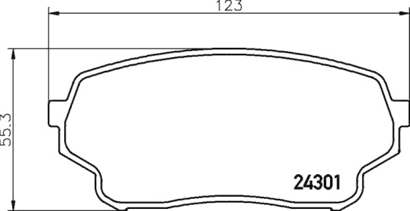 HELLA 8DB 355 006-941 Bremsbelagsatz Scheibenbremse