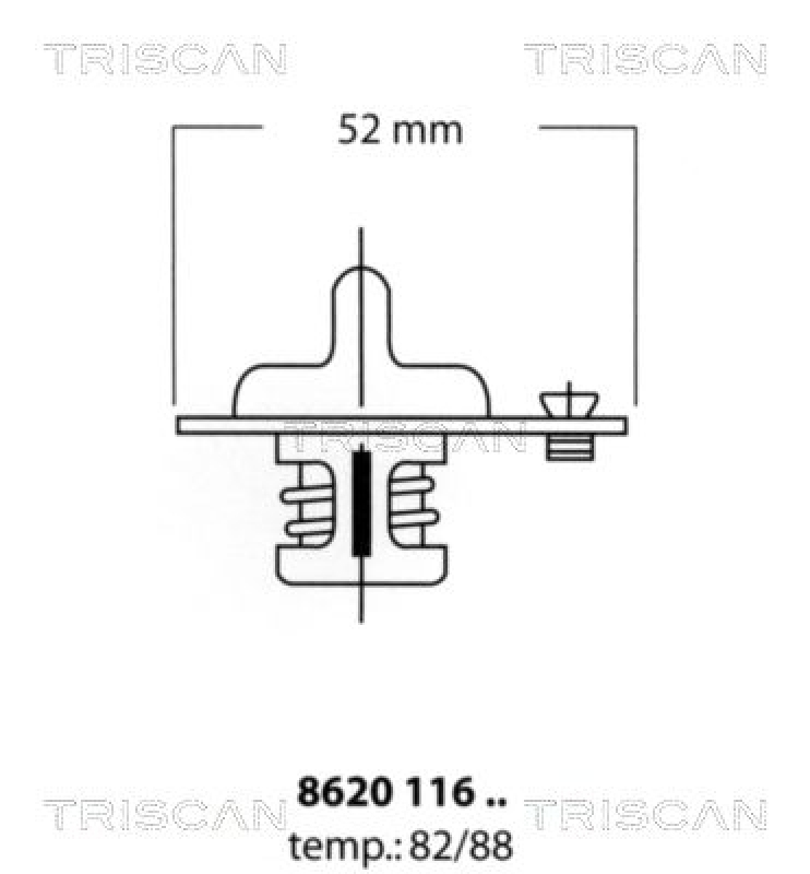 TRISCAN 8620 11682 Thermostat für Mazda (1)