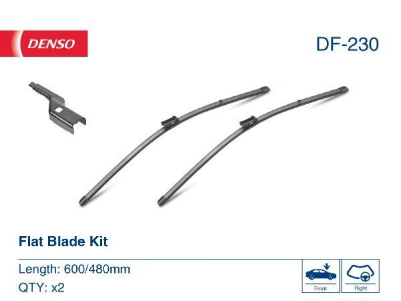 DENSO DF-230 Wischer Flat Blade Kit VW GOLF VI (08-)