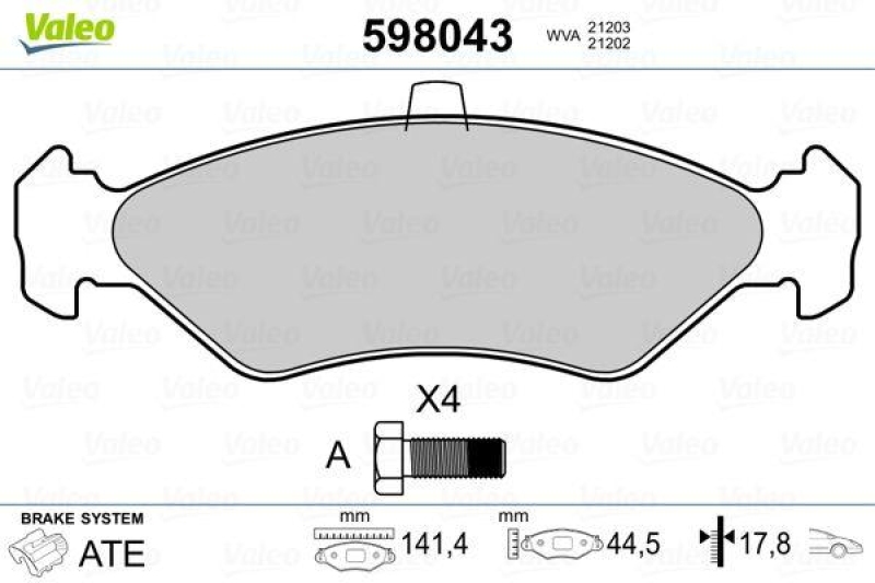 VALEO 598043 SBB-Satz PREMIUM