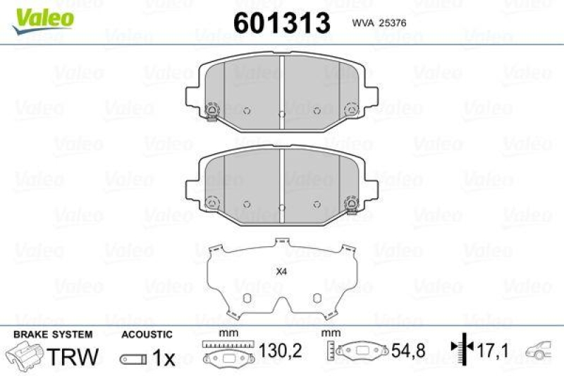 VALEO 601313 SBB-Satz PREMIUM