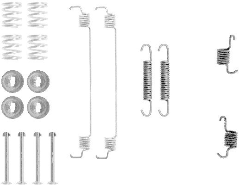 HELLA 8DZ 355 200-511 Zubehörsatz, Bremsbacken für RENAULT/NISSAN