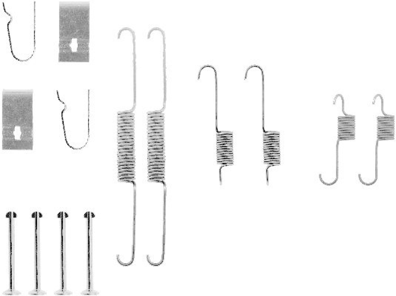 HELLA 8DZ 355 200-551 Zubehörsatz, Bremsbacken für KIA