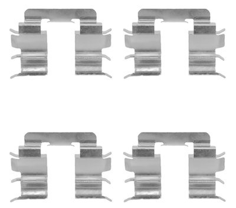 HELLA 8DZ 355 202-951 Zubehörsatz, Scheibenbremsbelag für NISSAN MICRA II (K11)