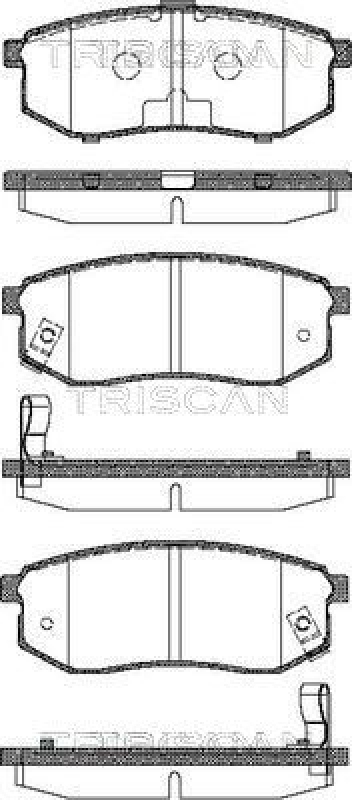 TRISCAN 8110 42016 Bremsbelag Hinten f&uuml;r Mitsubishi Pajero