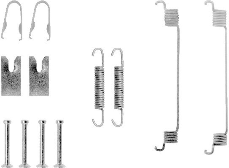 HELLA 8DZ 355 200-581 Zubehörsatz, Bremsbacken für FORD/MAZDA