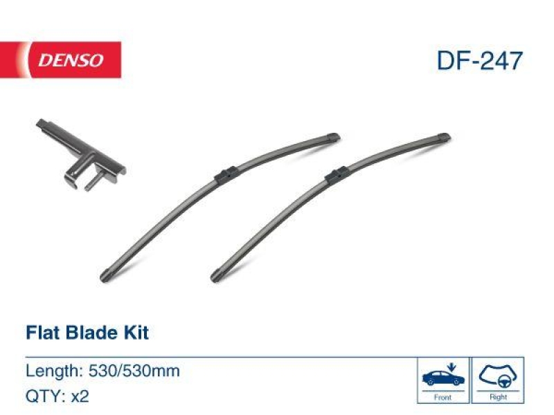 DENSO DF-247 Wischer Flat Blade Kit VW PASSAT (00-05)