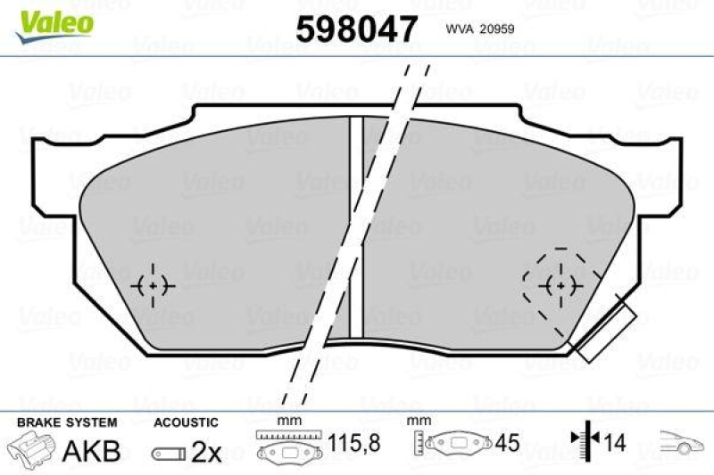 VALEO 598047 SBB-Satz PREMIUM