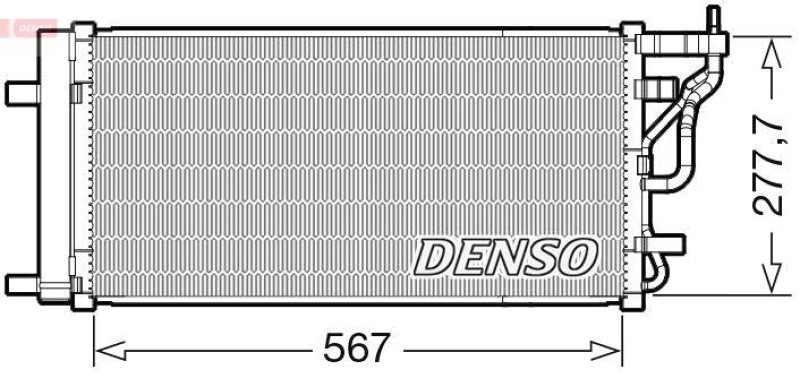 DENSO DCN41024 Kondensator A/C HYUNDAI i30 Estate (PDE) 1.4 T-GDI (17-)