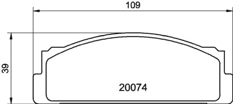 HELLA 8DB 355 007-101 Bremsbelagsatz Scheibenbremse