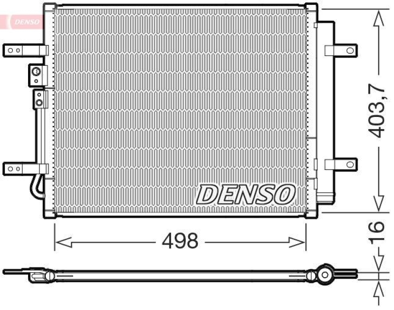 DENSO DCN41025 Kondensator A/C HYUNDAI IONIQ Electric (16-)