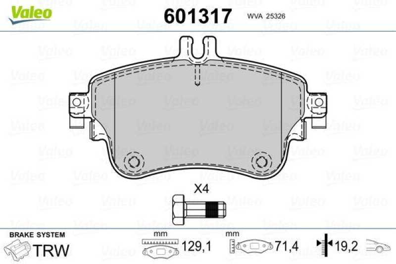 VALEO 601317 SBB-Satz PREMIUM