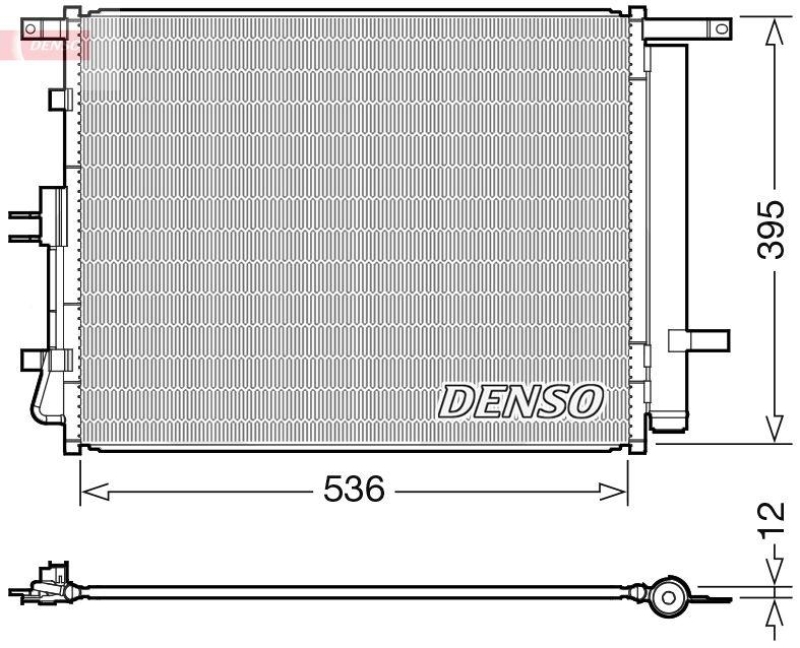 DENSO DCN43002 Kondensator A/C KIA SOUL I (AM) 1.6 CVVT (09-11)