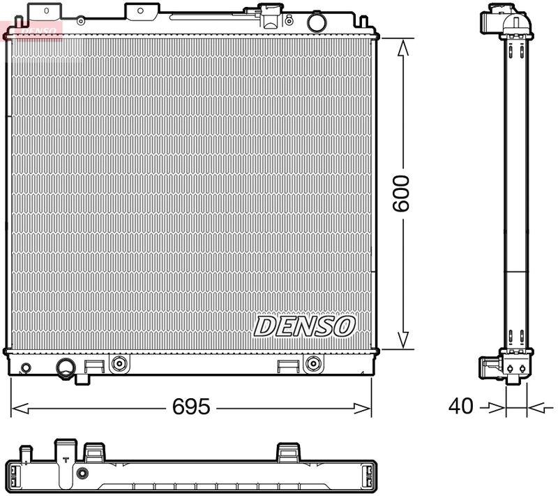 DENSO DRM46068 Kühler NISSAN PATHFINDER III (R51) 3.0 dCi (10-)