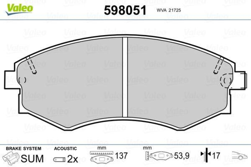 VALEO 598051 SBB-Satz PREMIUM