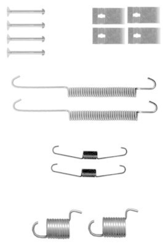 HELLA 8DZ 355 200-771 Zubehörsatz, Bremsbacken für SUZUKI