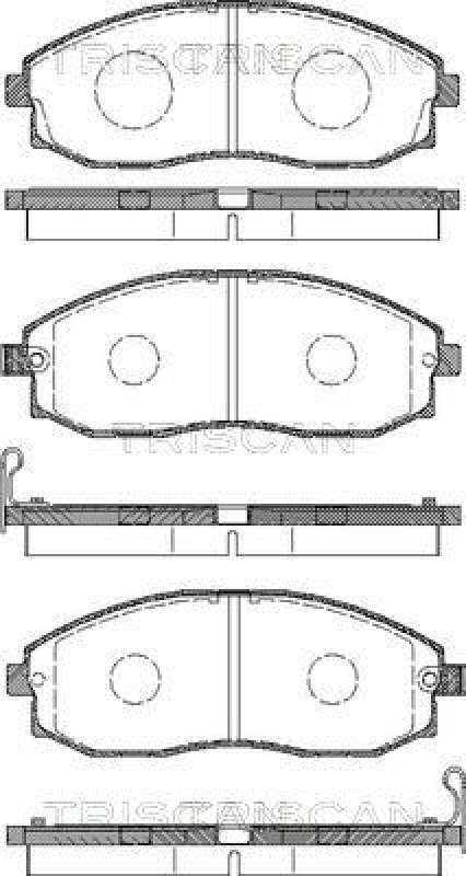 TRISCAN 8110 43008 Bremsbelag Vorne für Hyundai H-I