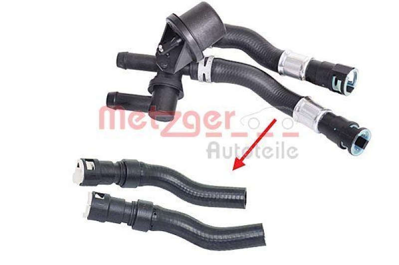 METZGER 2420108 Kühlerschlauch für FORD